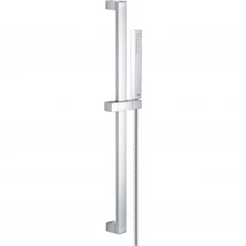 Душевой гарнитур GROHE EUPHORIA CUBE+ (ручной душ, штанга 600 мм, шланг 1750 мм), хром (27891000)