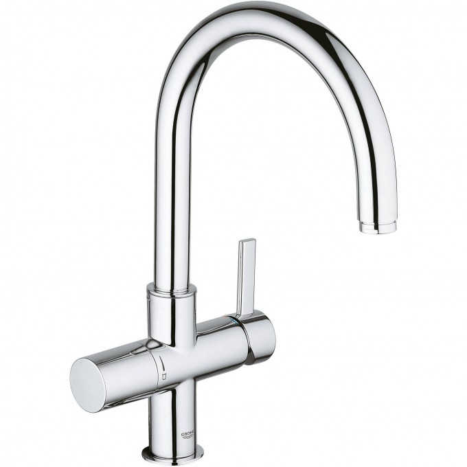 Смеситель для кухни GROHE BLUE с высоким изливом для водопроводной и фильтрованной воды, хром 33251000