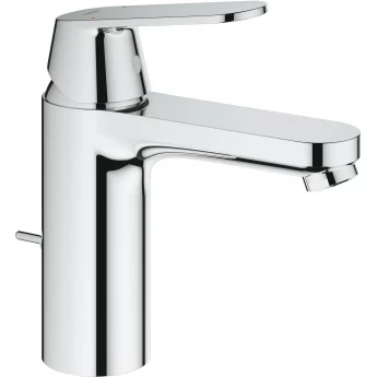 Смеситель для раковины GROHE EUROSMART COSMOPOLITAN с донным клапаном, средний излив, хром