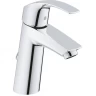Смеситель для раковины GROHE EUROSMART с цепочкой и средним изливом, хром 23323001