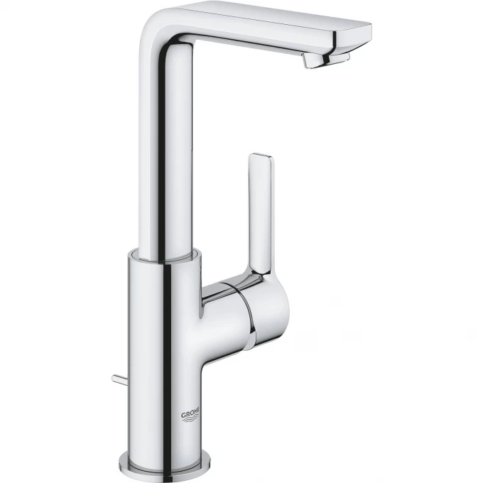 Смеситель для раковины GROHE LINEARE NEW с донным клапаном, L-Size, хром () 23296001