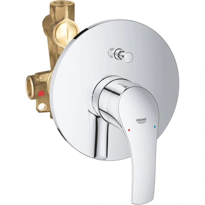 Смеситель для ванны GROHE EUROSMART NEW (внешняя и встраиваемая части), хром 33305002 Смеситель для ванны GROHE EUROSMART NEW (внешняя и встраиваемая части), хром 33305002