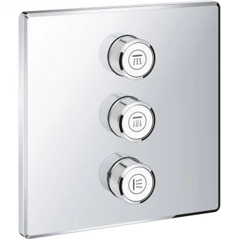 Внешняя часть вентиля GROHE GROHTHERM SMARTCONTROL на 3 выхода, хром